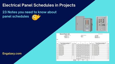 Electrical Panel Schedule in Projects - 23 Important Notes you need to know