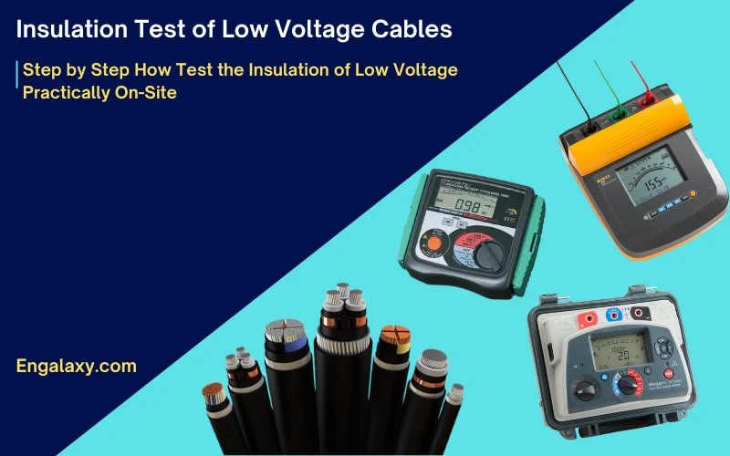 Insulation Test of Low Voltage Cables - engalaxy