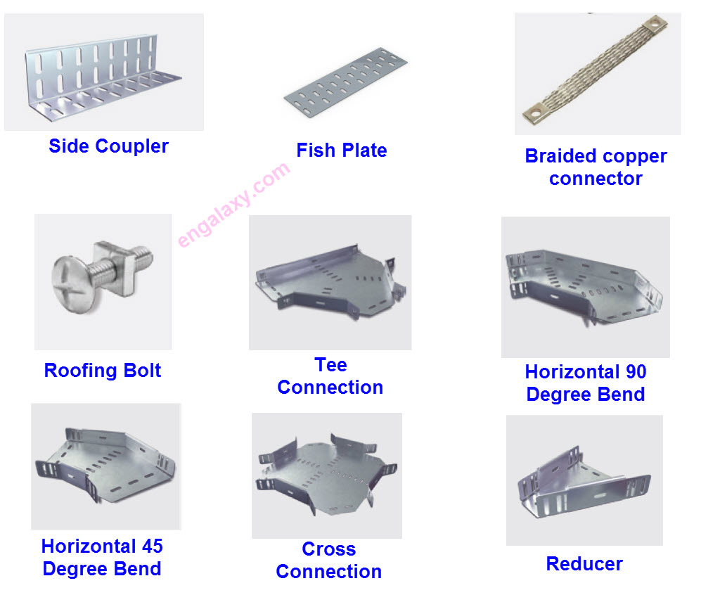 Cable trays fittings and accessories
