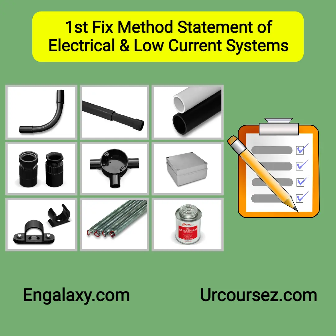 1st Fix Method Statement of Electrical & Low Current Systems - engalaxy